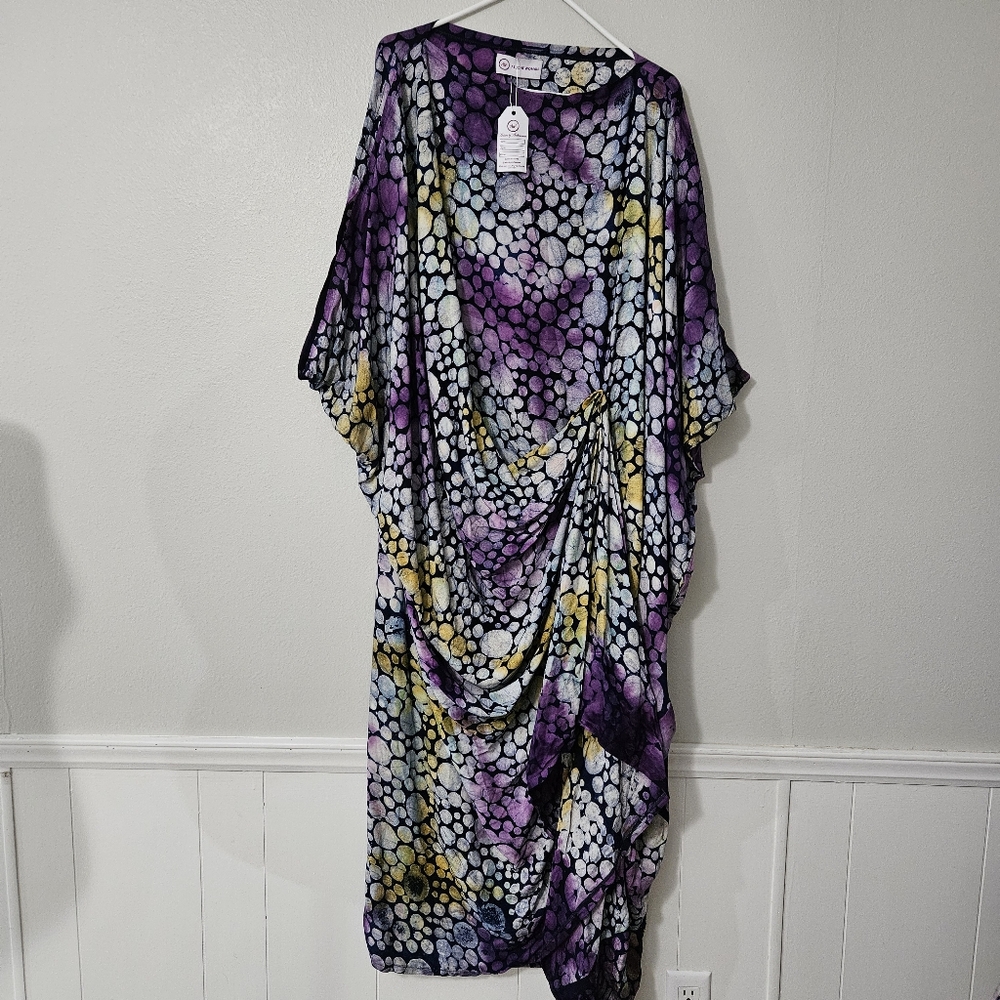 Nigerian Ankara Atuche Woman Kiitan Bubu Dress One Size
